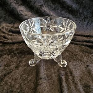 Bohemian Crystal Fifth Ave. Alexandra Cut 3 Legged Candy Dish